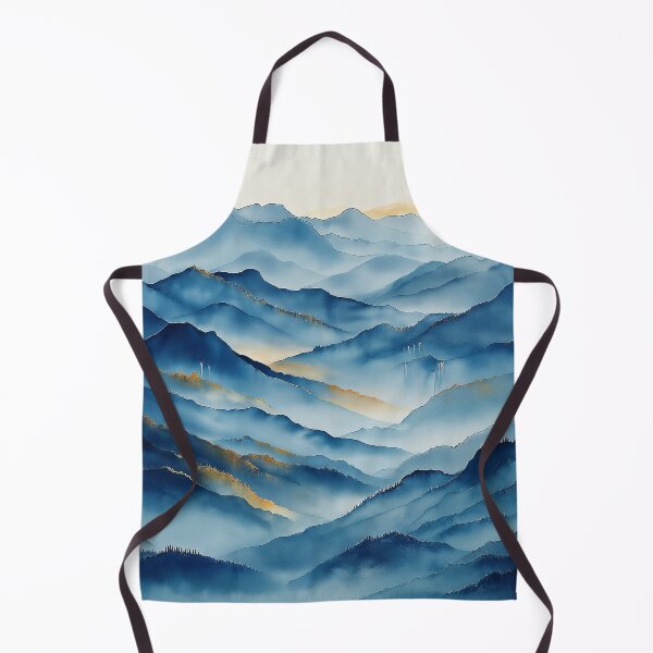 Item preview, Layered Blue Mountains - Majestic Landscape designed and sold by solynneart.