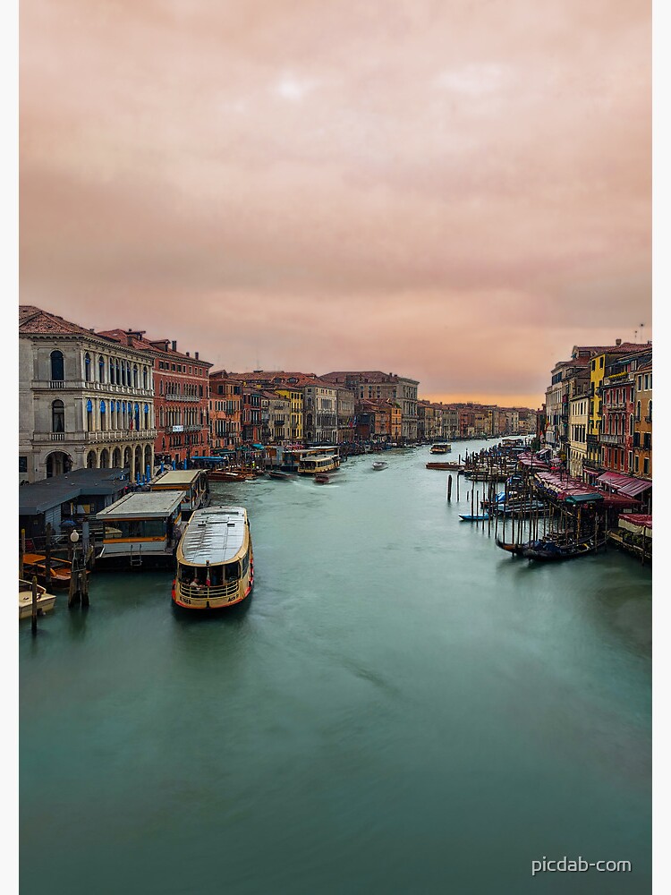 Thumbnail 3 of 3, Journal, Venice Grand Canal at Sunset - Tranquil Waterscape designed and sold by picdab-com.