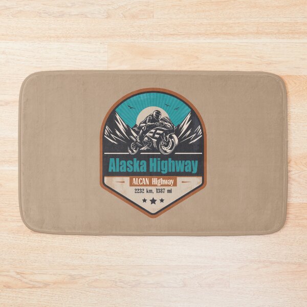 Item preview, Alaska Highway Motorcycling Mountain Design designed and sold by CynthiaGraphics.