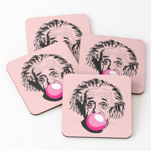 Item preview, Albert Einstein chews a pink bubble gum designed and sold by NiRia Spot.