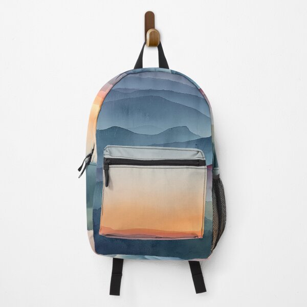 Item preview, Sunset Over Misty Mountains - Layered Landscape designed and sold by solynneart.