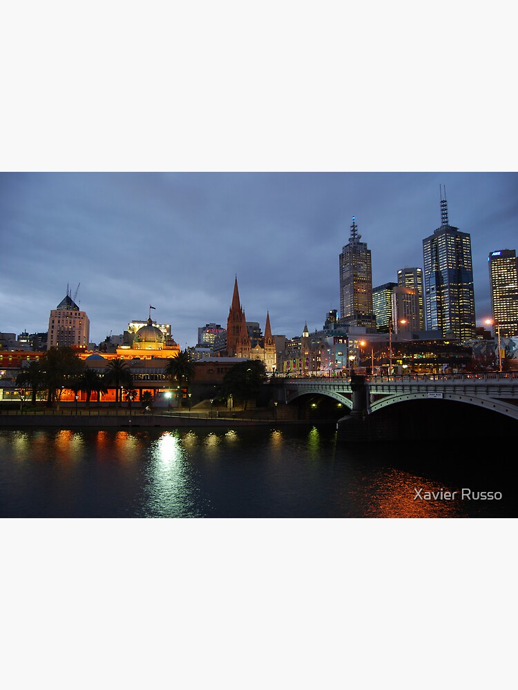 "Flinders Street and Fed Square" Poster by xavier Redbubble