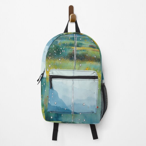 Item preview, Rainy Window View - Peaceful Meadow Landscape designed and sold by solynneart.