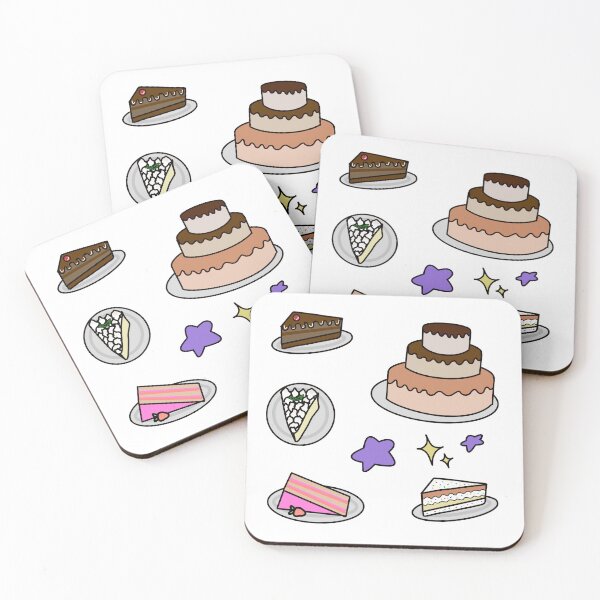 Item preview, cake flavors, different cake flavors, colorful cakes, birthday cake flavor pack designed and sold by douce-stickers.
