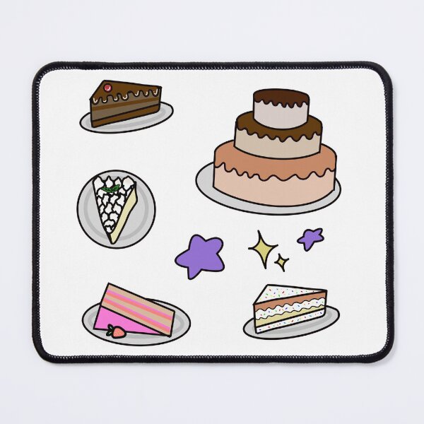 Item preview, cake flavors, different cake flavors, colorful cakes, birthday cake flavor pack designed and sold by douce-stickers.