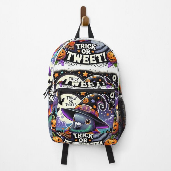 Item preview, Trick or Tweet – Halloween Pigeon Art designed and sold by KukitoHandmade.