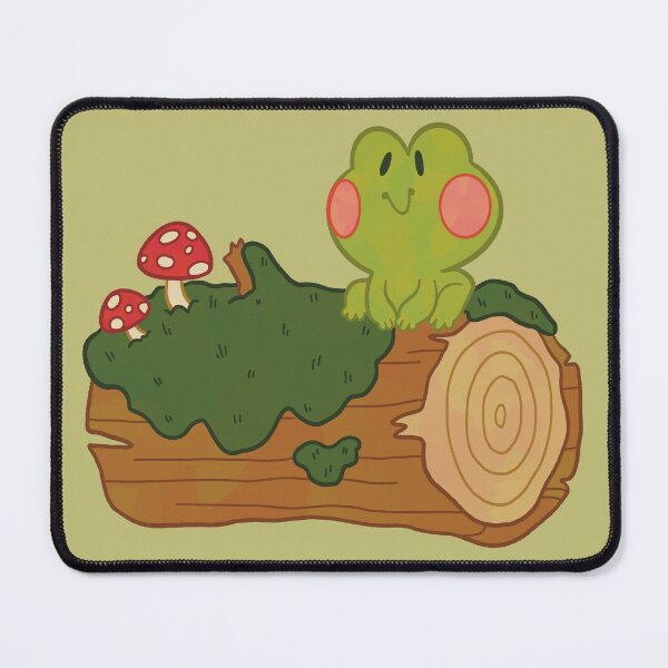 Item preview, Frog on a mossy log designed and sold by Bronwyn Coleman.