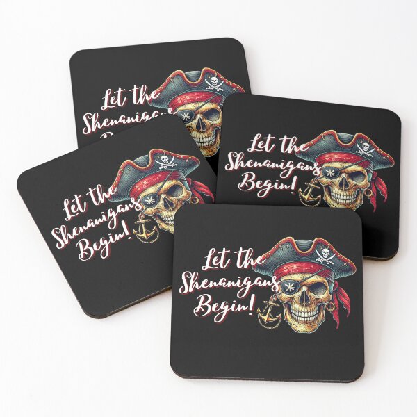 Item preview, Halloween Skull Let the Pirate Shenanigans Begin designed and sold by InfinVibeDesign.