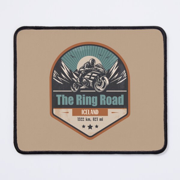 Item preview, Ring Road (Route 1) Iceland Motorcycling Mountain Design designed and sold by CynthiaGraphics.