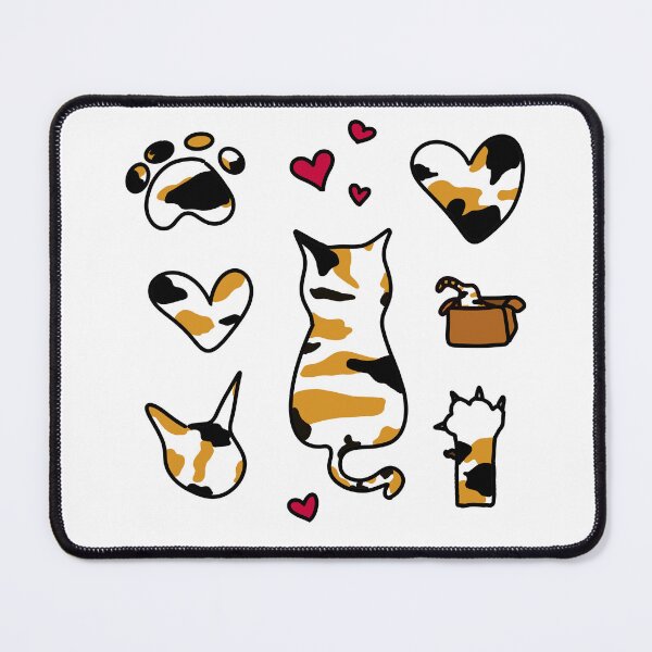 Item preview, love for calico cats, calico cat breed, tricolor cats designed and sold by douce-stickers.