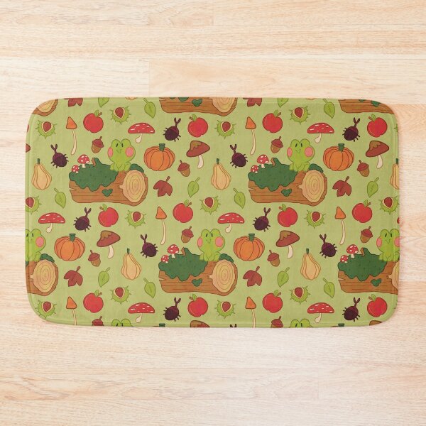 Item preview, Frog on a mossy log pattern designed and sold by Bronwyn Coleman.