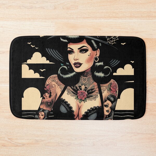 Item preview, Summer Tattoo Goth Girl designed and sold by PulpVintage.