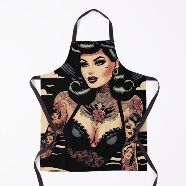 Item preview, Summer Tattoo Goth Girl designed and sold by PulpVintage.