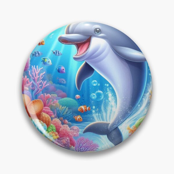 Item preview, Smiling Dolphin designed and sold by Bokorz.