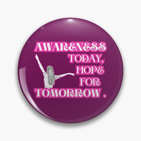 Item preview, Awareness today, hope for tomorrow quote for Breast Cancer Awareness designed and sold by 5Petals.
