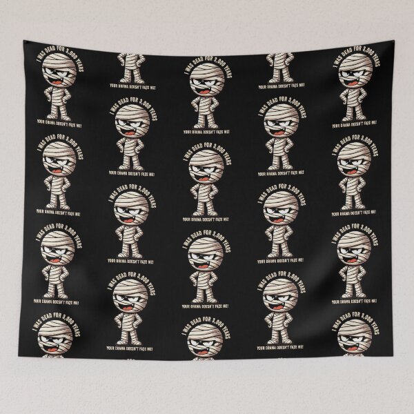 Item preview, Sarcastic Mummy - Funny Halloween Design designed and sold by Tw1nsAIArt.