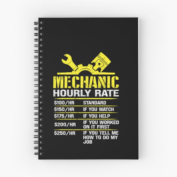 Item preview, Mechanic Hourly Rate Auto Repair Mechanic Labor Rates designed and sold by GrahamEllis.