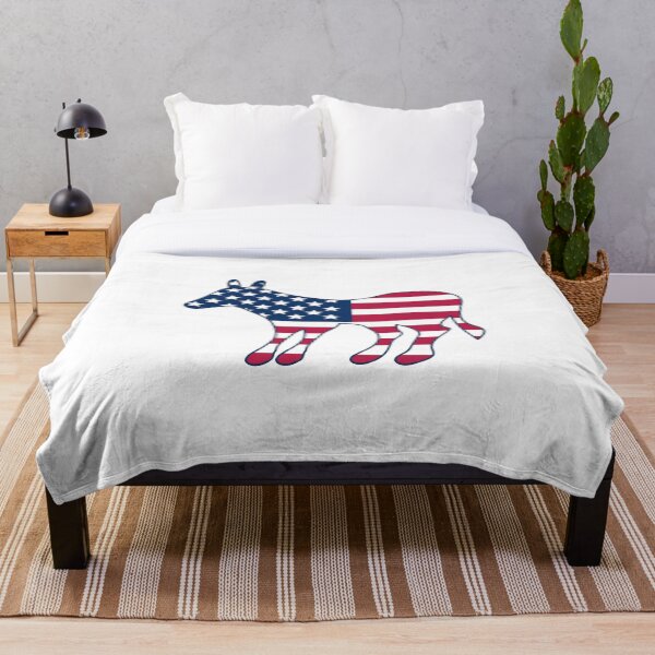 Artikelvorschau, USA-Flagge und Esel, Symbol der Demokratischen Partei entworfen und verkauft von WD-Artist.