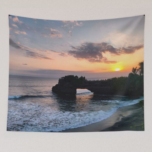 Item preview, Sunset over a Balinese Temple designed and sold by AurielLothrian.