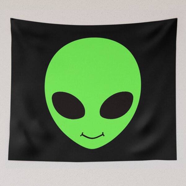 Item preview, Green Alien Smiley Face designed and sold by AintJames.