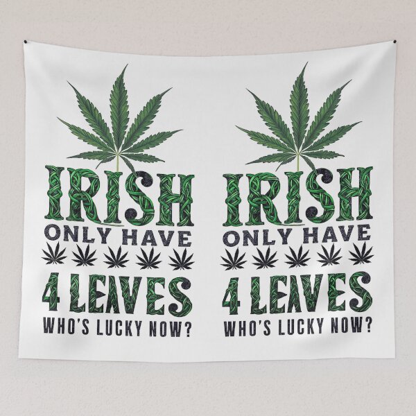 Item preview, Irish Only Have 4 Leaves - Who's Lucky? - White designed and sold by JLEmporium.