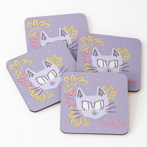Item preview, Scaredy cat doodle art  designed and sold by jackiedawson.