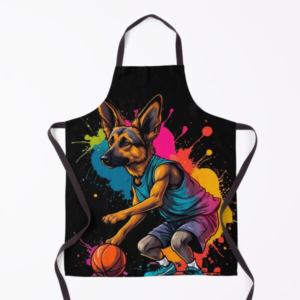 Item preview, German Sheppard dog playing basketball designed and sold by Furrifico.