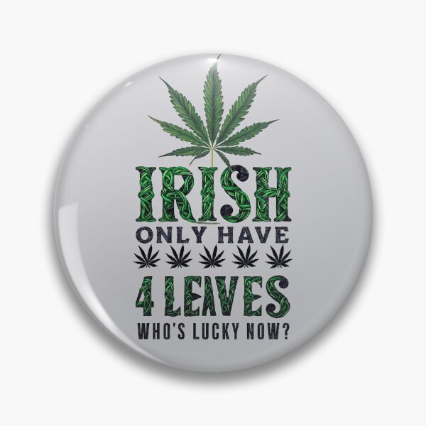 Item preview, Irish Only Have 4 Leaves - Who's Lucky? - Silver designed and sold by JLEmporium.