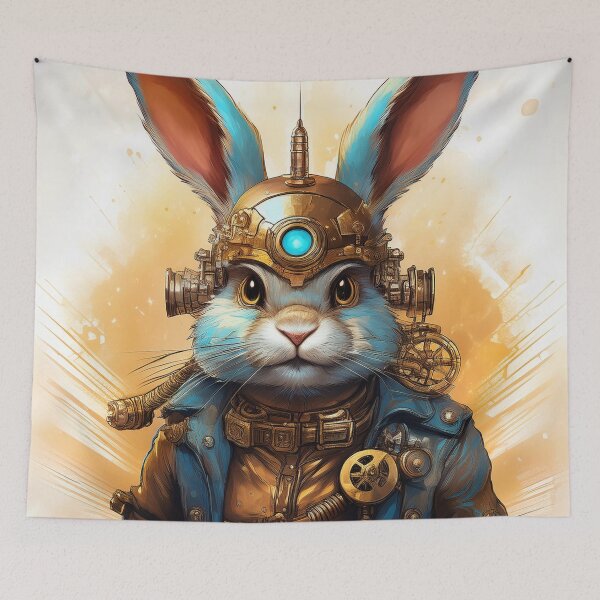 Artikelvorschau, Steampunk-Hase entworfen und verkauft von Boxing Kangaroo Retail Company.