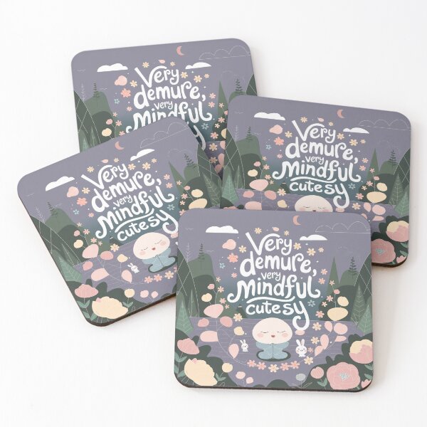 Item preview, Very Demure, Very Mindful, Very Cutesy - Funny - Trendy TikTok Inspired Cute Girly Illustration designed and sold by ArtfullyJua.