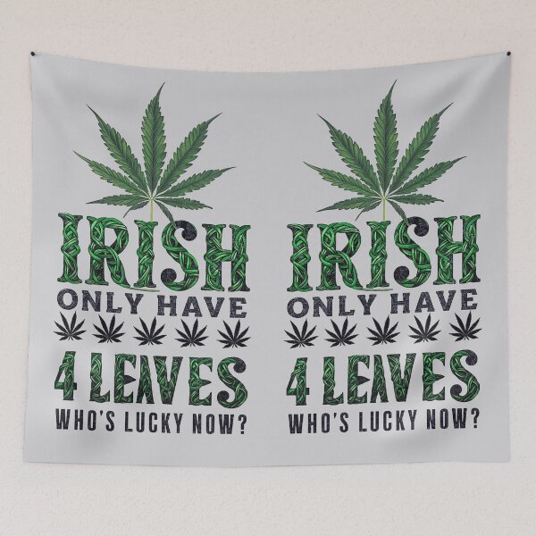 Item preview, Irish Only Have 4 Leaves - Who's Lucky? - Silver designed and sold by JLEmporium.
