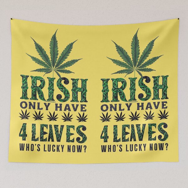 Item preview, Irish Only Have 4 Leaves - Who's Lucky? - Gold designed and sold by JLEmporium.