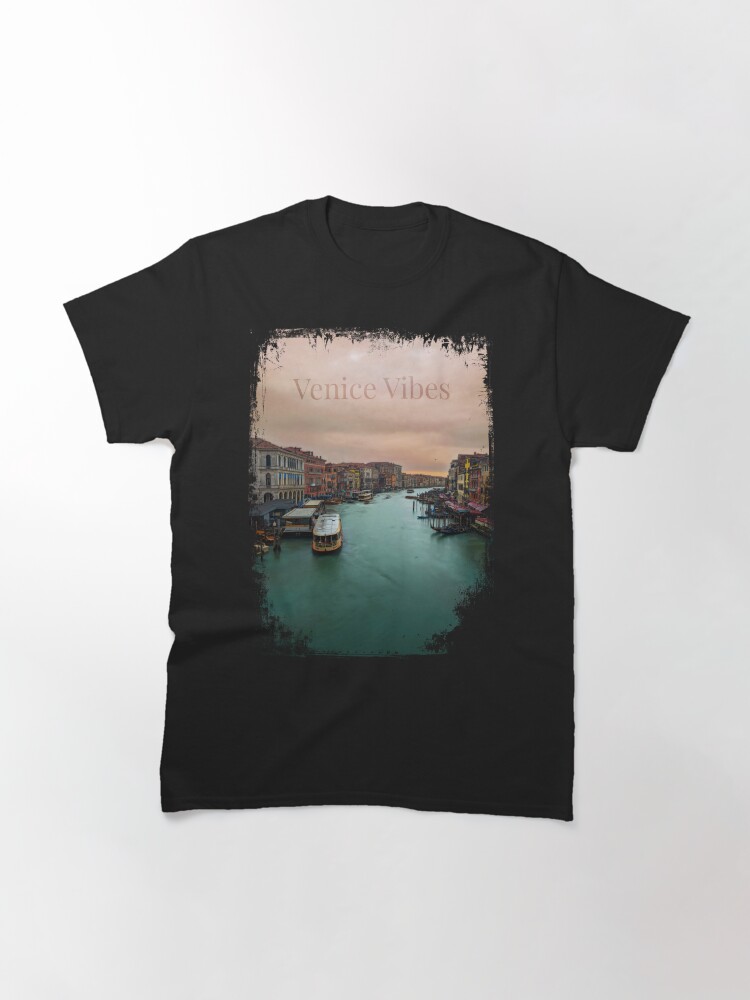 Thumbnail 3 of 7, Classic T-Shirt, Venice Grand Canal at Sunset - Tranquil Waterscape designed and sold by picdab-com.