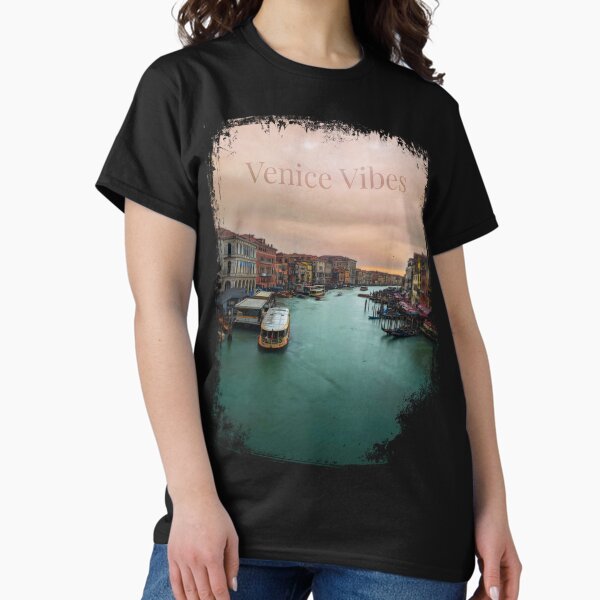 Venice Grand Canal at Sunset - Tranquil Waterscape Classic T-Shirt