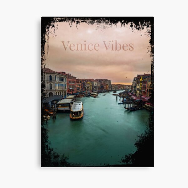 Venice Grand Canal at Sunset - Tranquil Waterscape Canvas Print