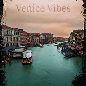 Artwork thumbnail, Venice Grand Canal at Sunset - Tranquil Waterscape by picdab-com