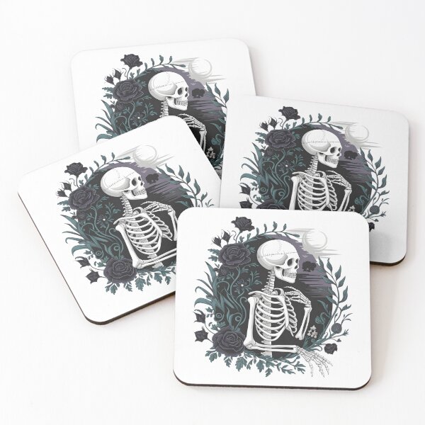 Item preview, Botanical Bones: Gothic Skeleton and Flower Fusion for Halloween designed and sold by ArtfullyJua.