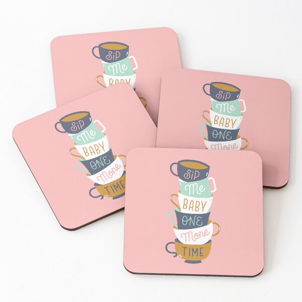 Item preview, Sip Me Baby One More Time - Handlettering Pun - Pink Background designed and sold by LilWonderBeast.