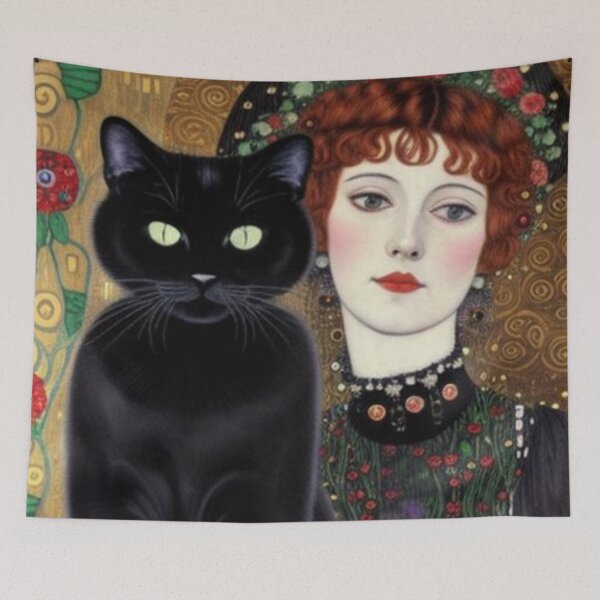 Item preview, Lady & Black Cats designed and sold by TheDarkWardrobe.