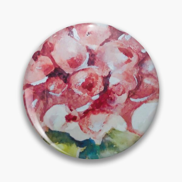 Item preview, Red Hydrangea Watercolour Illustration designed and sold by Iryna Nimmo Art.