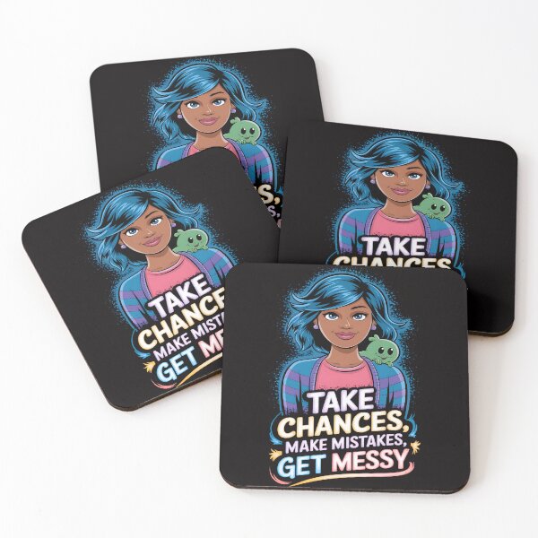 Item preview, Take Chances Make Mistakes Get Messy Beauty Teacher  designed and sold by DrawHandArt.