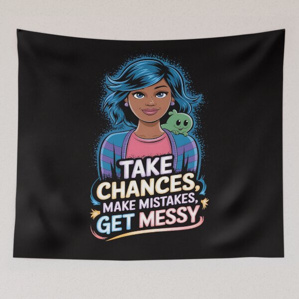 Item preview, Take Chances Make Mistakes Get Messy Beauty Teacher  designed and sold by DrawHandArt.