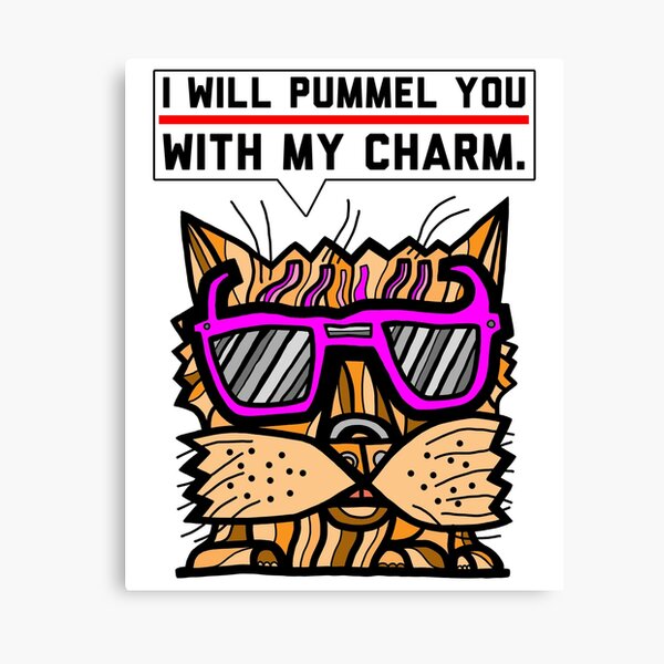 "I will pummel you with my charm." Canvas Print