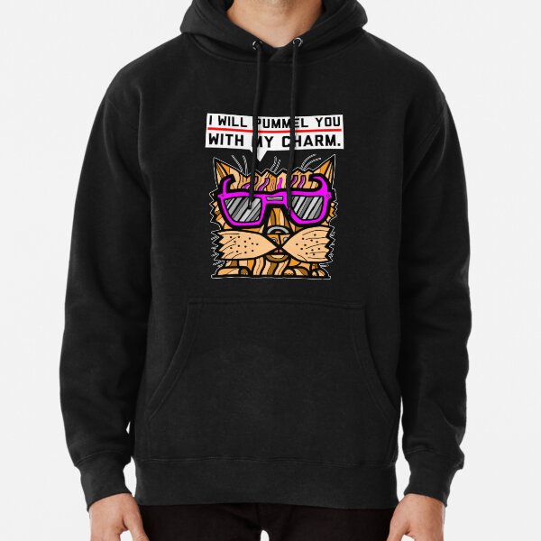 "I will pummel you with my charm." Pullover Hoodie