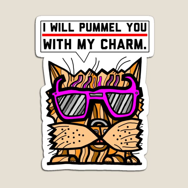 "I will pummel you with my charm." Magnet