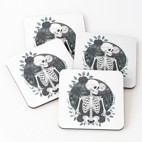Item preview, Botanical Bones: Gothic Skeleton and Flower Fusion for Halloween designed and sold by ArtfullyJua.
