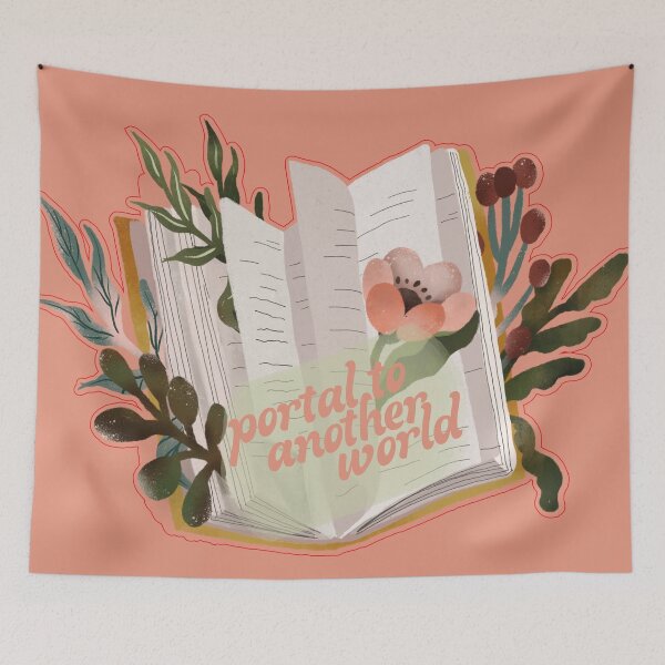 Item preview, Los libros son un portal a otro mundo designed and sold by HematiteDesign.