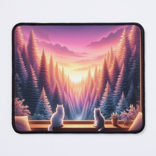 Item preview, Cats,Sunset,Cats Watching the Landscape,Window designed and sold by deniz kaya.