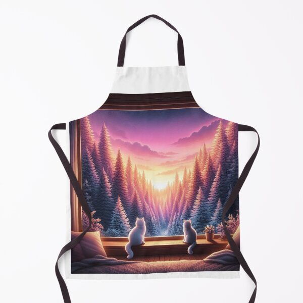 Item preview, Cats,Sunset,Cats Watching the Landscape,Window designed and sold by deniz kaya.