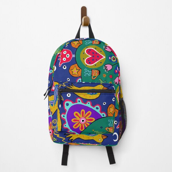 Item preview, Colorful birds and hearts pattern designed and sold by Joslin Fields.